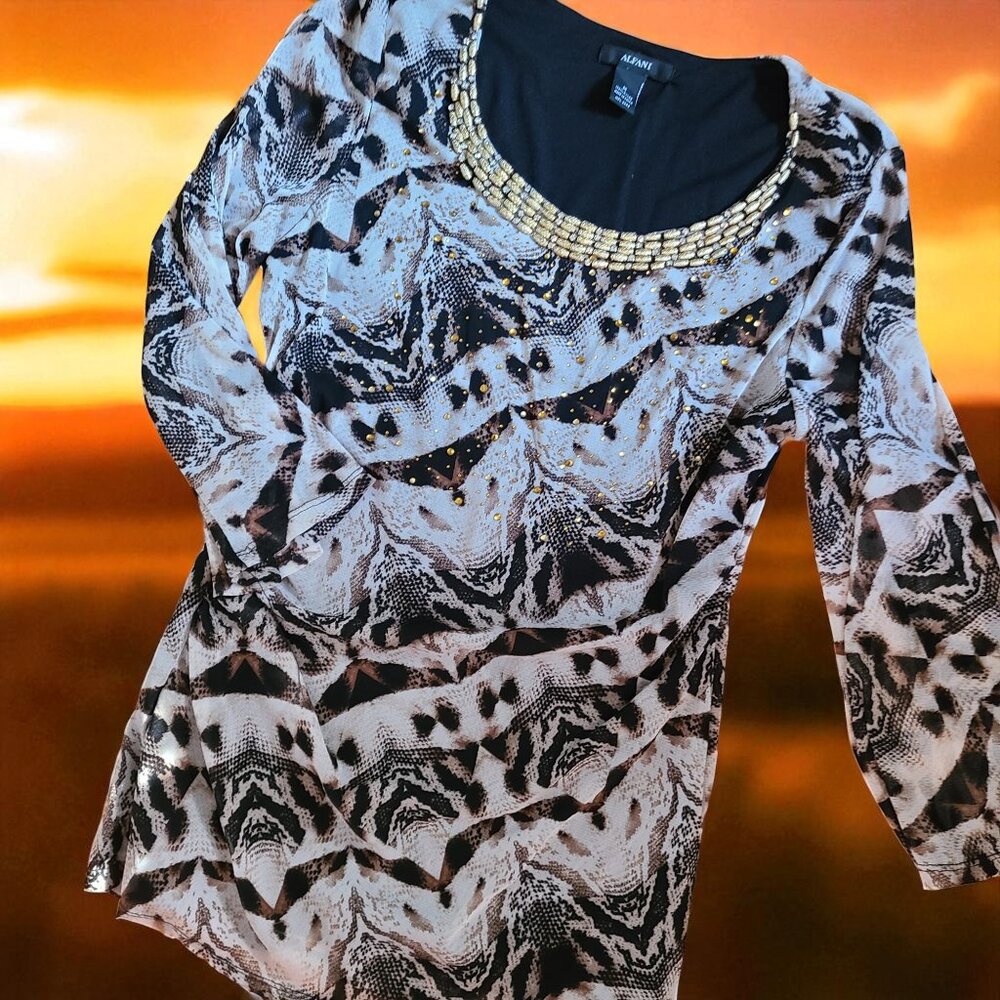 ALFANI EMBELLISHED TOP